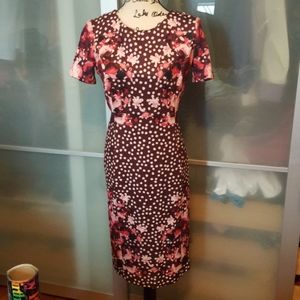 EVA MENDES DOT PENCIL DRESS